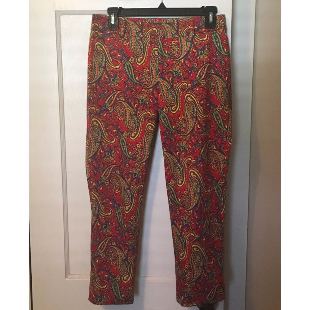 Ralph Lauren Women's Paisley Print Pants Size 2P